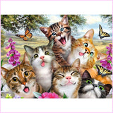 Diamond Painting Animal Kits Kitten Party