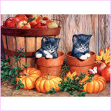 Diamond Painting Animal Kits Potted Kittens